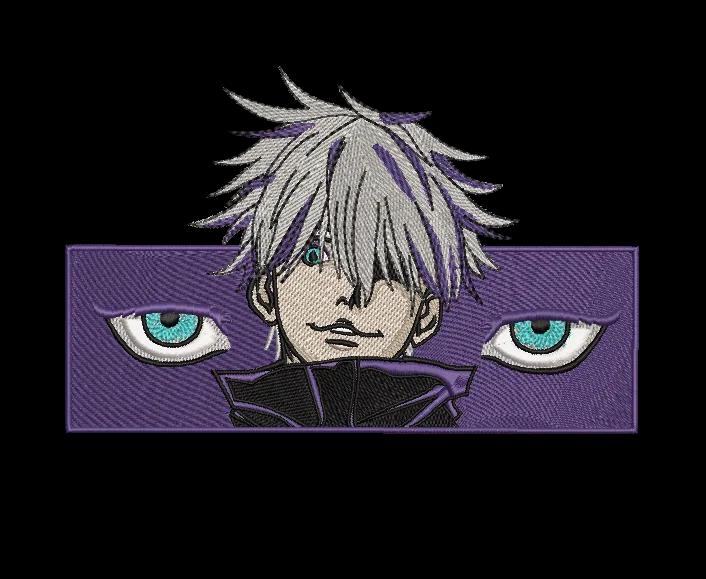 Anime Character Gojo Embroidery Design