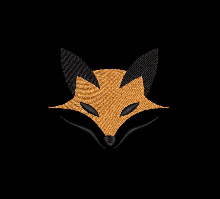 Minimalist Fox Face Embroidery Design image 1