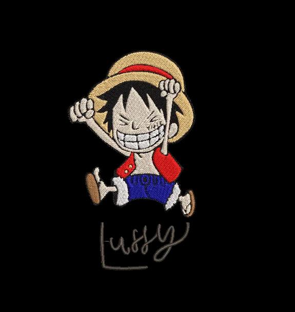 Jumping Cartoon Pirate Boy Embroidery Design - Anime Character Patch